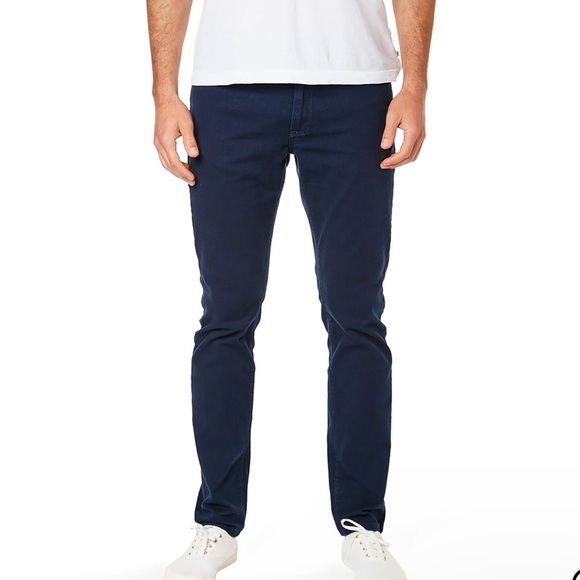 Mott & Bow Skinny Mercer Jeans Dark Blue Size 33x32 Men’s Cotton Blend - Picture 1 of 12